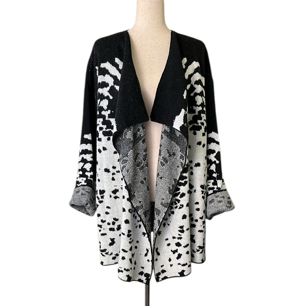 POL Oversized Open Front Waterfall Cardigan M/L